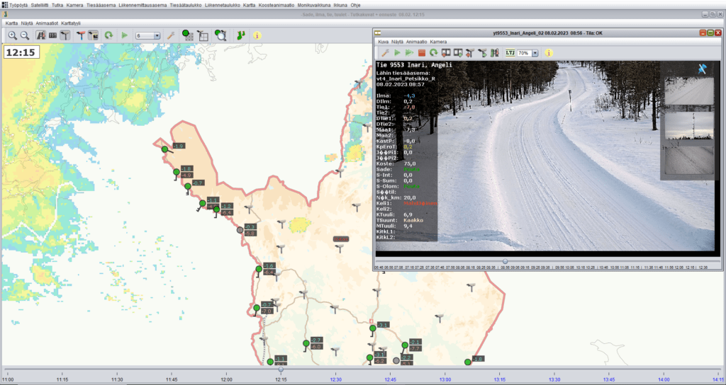 road weather information system weather radar and camera window